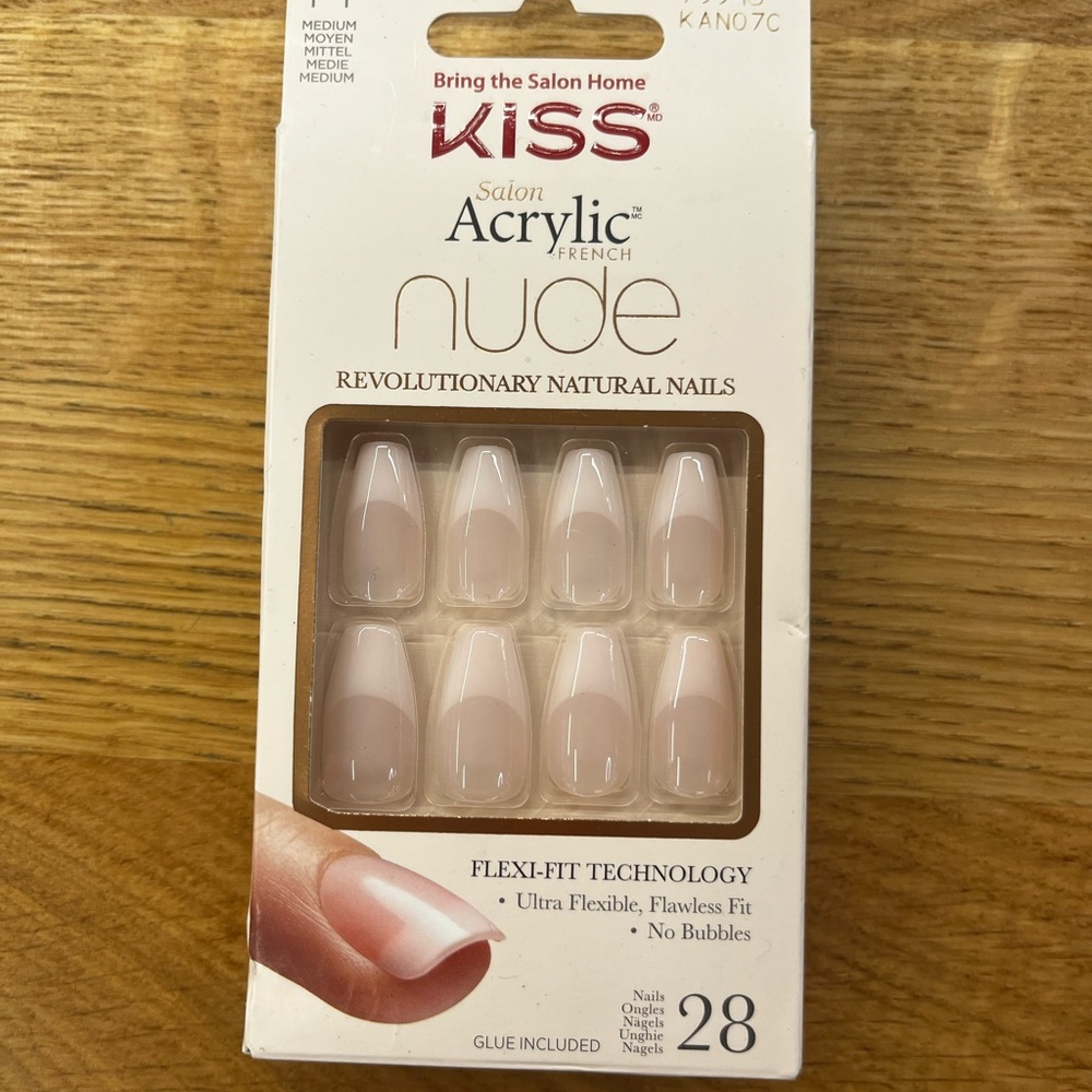 KISS Nude Acrylic French Nails